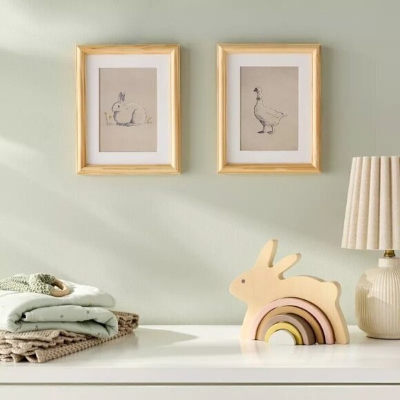 Hearth & Hand Magnolia Toy Bunny Wooden Block Stacker Easter Nursery Target 2024 - Picture 2 of 7